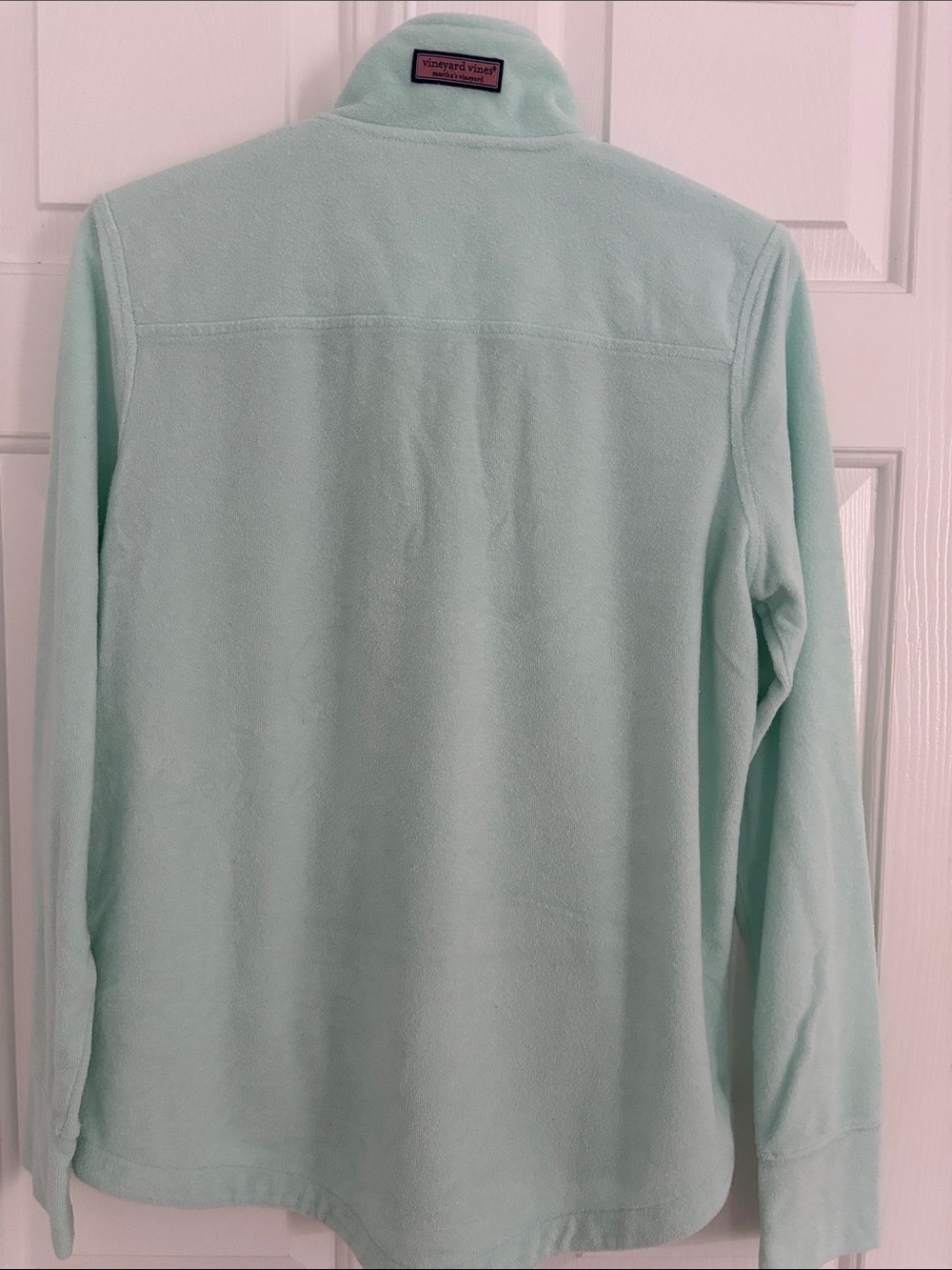 Vineyard Vines Mint Green Half-Zip Terry Pullover - Picture 4 of 4